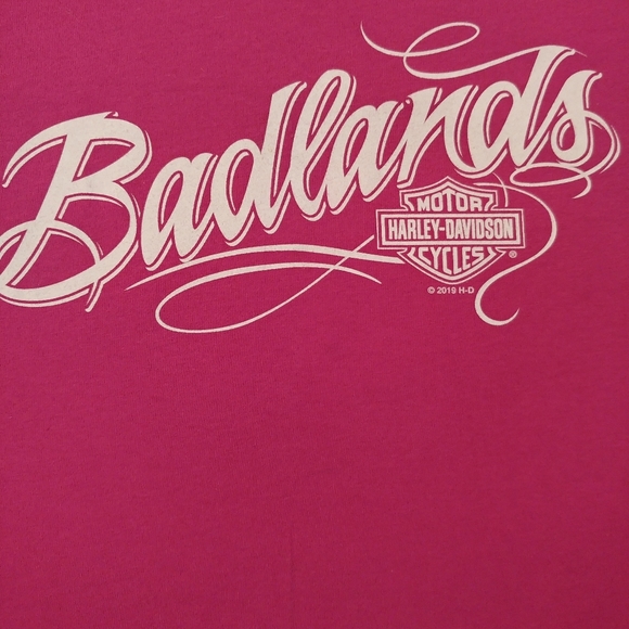 NWO Tags. Harley Davidson tshirt. Size Med. Pink. - Picture 2 of 5